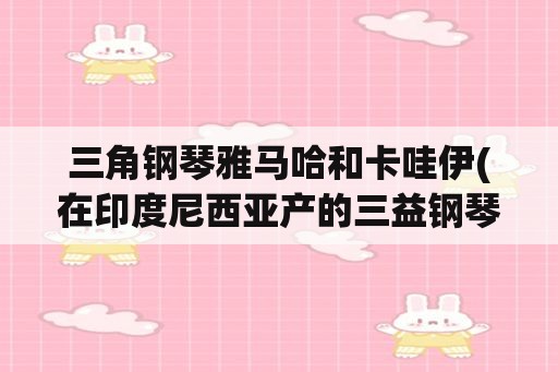 三角钢琴雅马哈和卡哇伊(在印度尼西亚产的三益钢琴怎么样？)