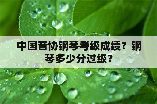 中国音协钢琴考级成绩？钢琴多少分过级？