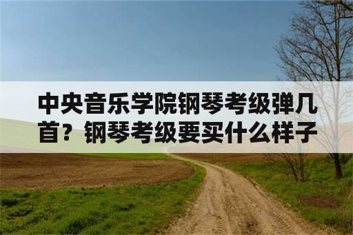 中央音乐学院钢琴考级弹几首？钢琴考级要买什么样子的书？