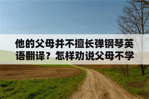 他的父母并不擅长弹钢琴英语翻译？怎样劝说父母不学钢琴？