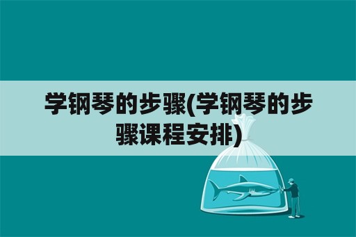 学钢琴的步骤(学钢琴的步骤课程安排)