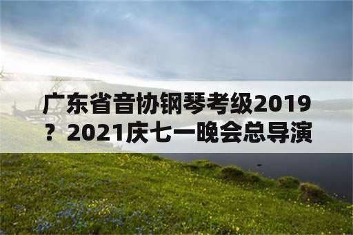 广东省音协钢琴考级2019？2021庆七一晚会总导演是谁？