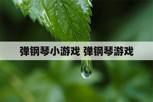 弹钢琴小游戏 弹钢琴游戏