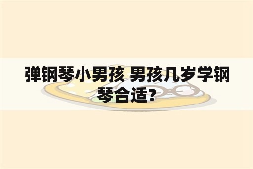 弹钢琴小男孩 男孩几岁学钢琴合适？