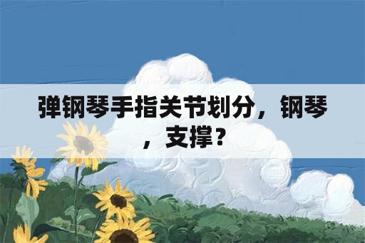 弹钢琴手指关节划分，钢琴，支撑？