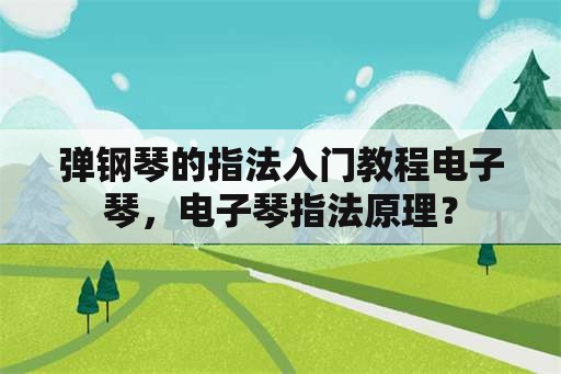 弹钢琴的指法入门教程电子琴，电子琴指法原理？