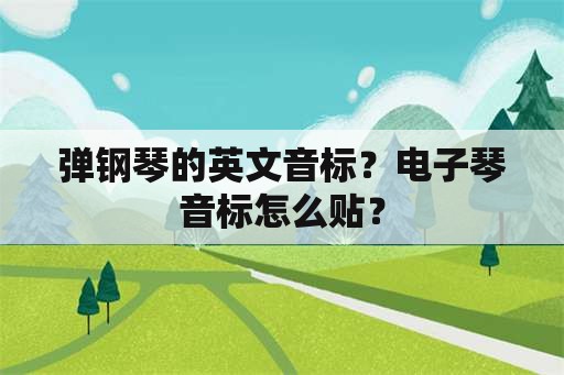 弹钢琴的英文音标？电子琴音标怎么贴？