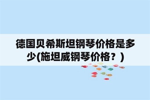 德国贝希斯坦钢琴价格是多少(施坦威钢琴价格？)