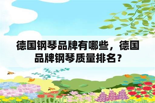 德国钢琴品牌有哪些，德国品牌钢琴质量排名？