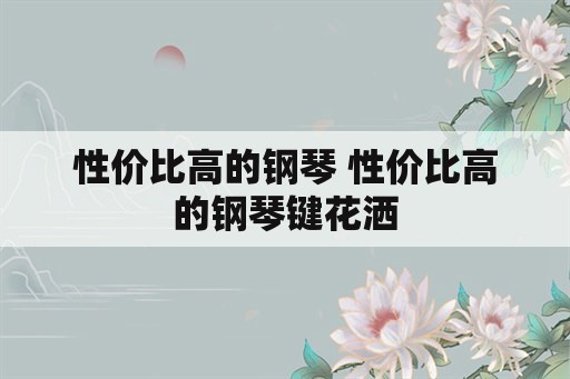 性价比高的钢琴 性价比高的钢琴键花洒