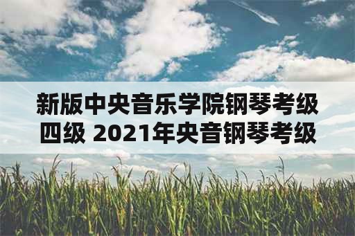 新版中央音乐学院钢琴考级四级 2021年央音钢琴考级费用？