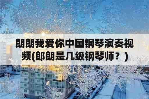 朗朗我爱你中国钢琴演奏视频(郎朗是几级钢琴师？)