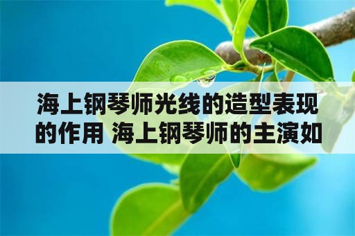 海上钢琴师光线的造型表现的作用 海上钢琴师的主演如何弹琴？