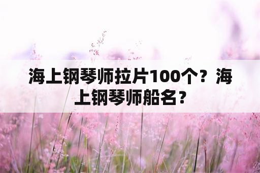 海上钢琴师拉片100个？海上钢琴师船名？