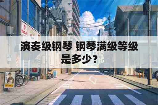 演奏级钢琴 钢琴满级等级是多少？