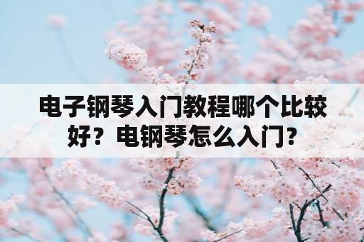 电子钢琴入门教程哪个比较好？电钢琴怎么入门？