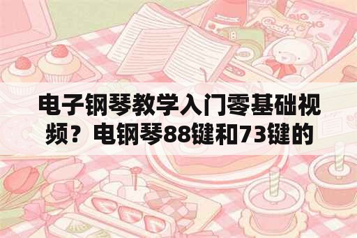 电子钢琴教学入门零基础视频？电钢琴88键和73键的区别？