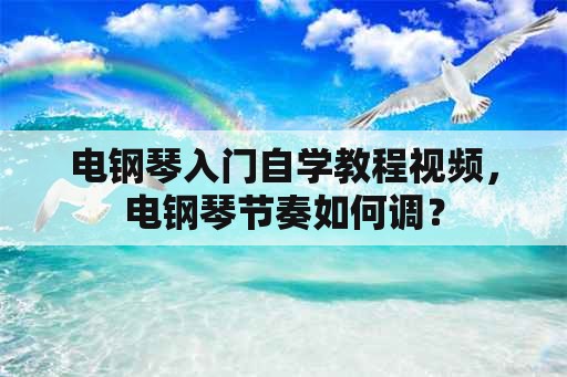 电钢琴入门自学教程视频，电钢琴节奏如何调？