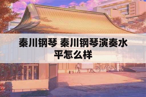 秦川钢琴 秦川钢琴演奏水平怎么样