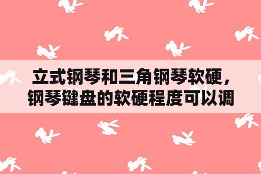 立式钢琴和三角钢琴软硬，钢琴键盘的软硬程度可以调吗？