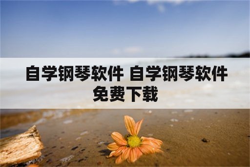 自学钢琴软件 自学钢琴软件免费下载