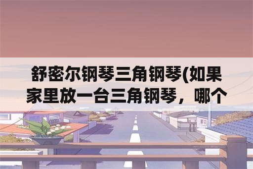 舒密尔钢琴三角钢琴(如果家里放一台三角钢琴，哪个品牌的钢琴音色纯正浑厚，手感重、敏感度高呢？)