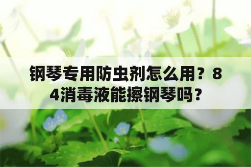 钢琴专用防虫剂怎么用？84消毒液能擦钢琴吗？