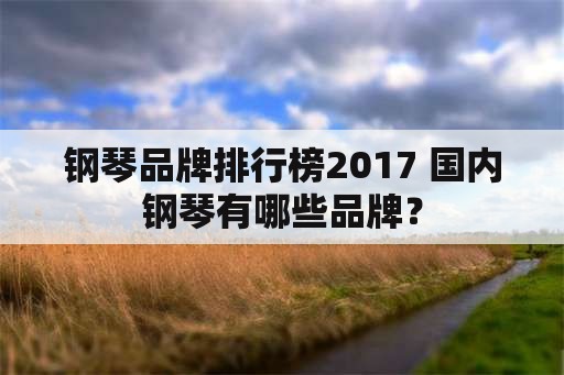 钢琴品牌排行榜2017 国内钢琴有哪些品牌？