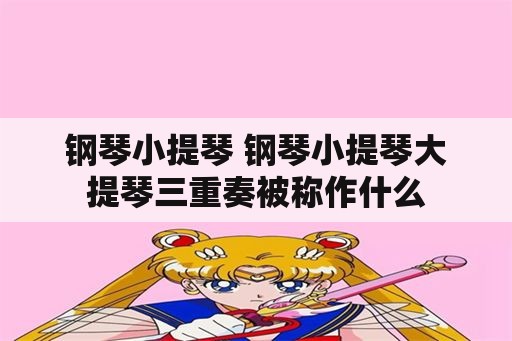 钢琴小提琴 钢琴小提琴大提琴三重奏被称作什么