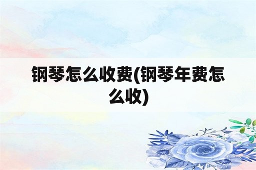 钢琴怎么收费(钢琴年费怎么收)