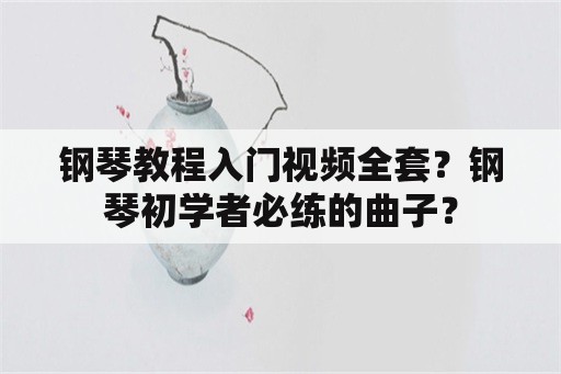 钢琴教程入门视频全套？钢琴初学者必练的曲子？