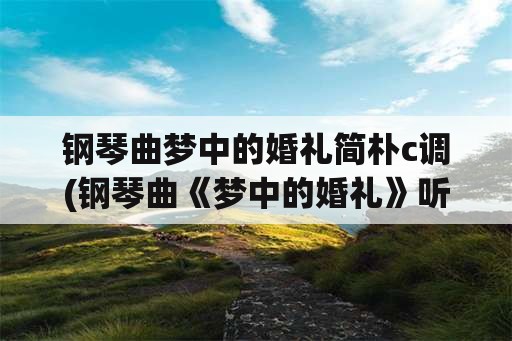 钢琴曲梦中的婚礼简朴c调(钢琴曲《梦中的婚礼》听完什么感觉？)