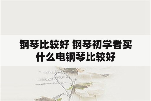 钢琴比较好 钢琴初学者买什么电钢琴比较好