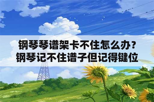 钢琴琴谱架卡不住怎么办？钢琴记不住谱子但记得键位。怎么办？