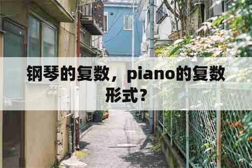 钢琴的复数，piano的复数形式？
