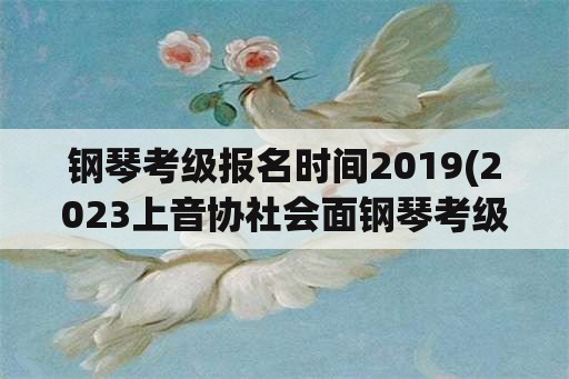 钢琴考级报名时间2019(2023上音协社会面钢琴考级时间？)