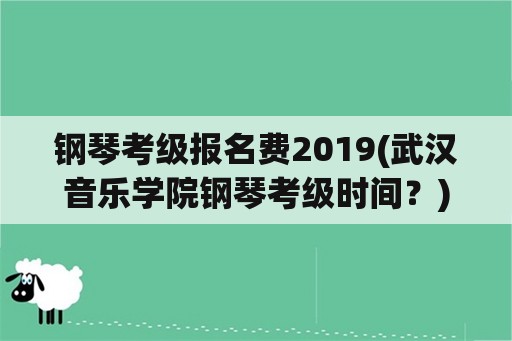 钢琴考级报名费2019(武汉音乐学院钢琴考级时间？)