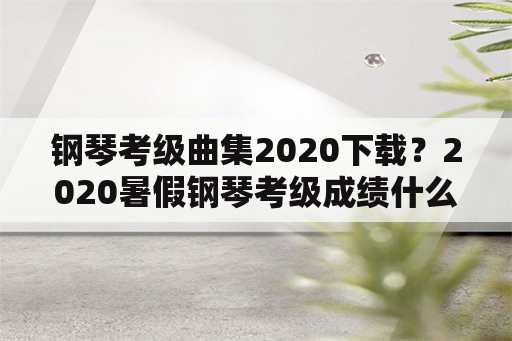 钢琴考级曲集2020下载？2020暑假钢琴考级成绩什么时候出来？