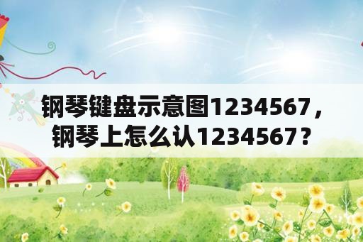 钢琴键盘示意图1234567，钢琴上怎么认1234567？