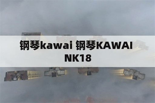 钢琴kawai 钢琴KAWAI NK18