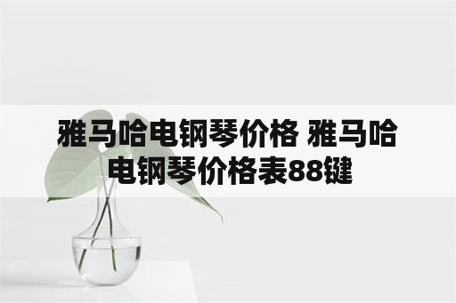 雅马哈电钢琴价格 雅马哈电钢琴价格表88键