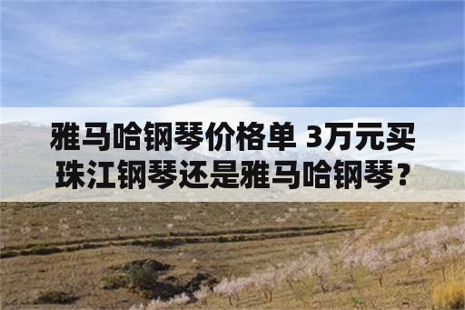 雅马哈钢琴价格单 3万元买珠江钢琴还是雅马哈钢琴？