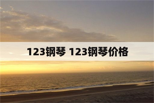 123钢琴 123钢琴价格