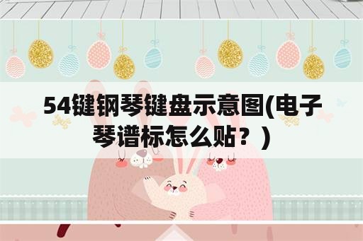 54键钢琴键盘示意图(电子琴谱标怎么贴？)