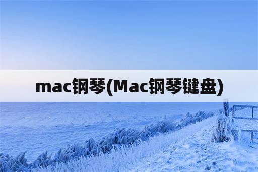 mac钢琴(Mac钢琴键盘)