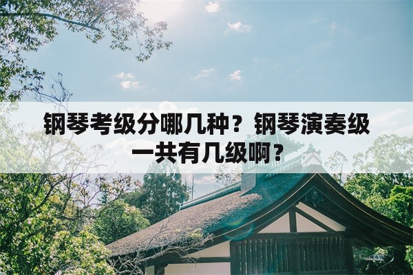 钢琴考级分哪几种？钢琴演奏级一共有几级啊？