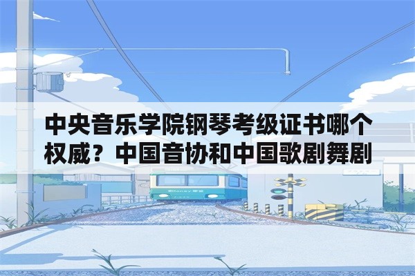 中央音乐学院钢琴考级证书哪个权威？中国音协和中国歌剧舞剧院的十级钢琴考级证书那个含金量高？