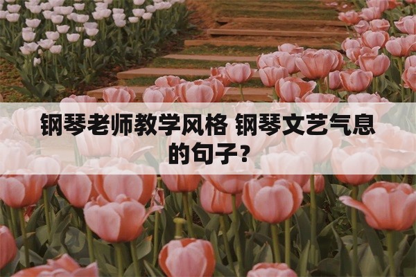 钢琴老师教学风格 钢琴文艺气息的句子？