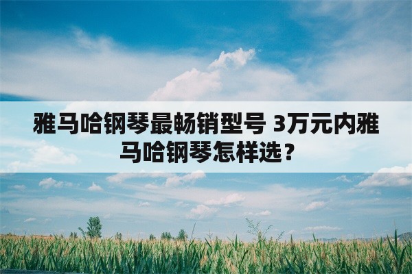 雅马哈钢琴最畅销型号 3万元内雅马哈钢琴怎样选？