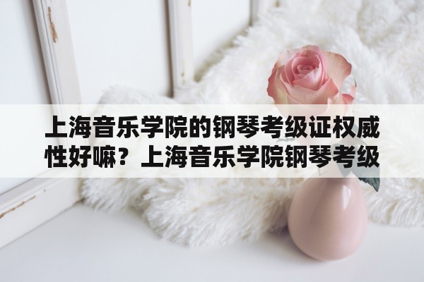 上海音乐学院的钢琴考级证权威性好嘛？上海音乐学院钢琴考级含金量高吗？